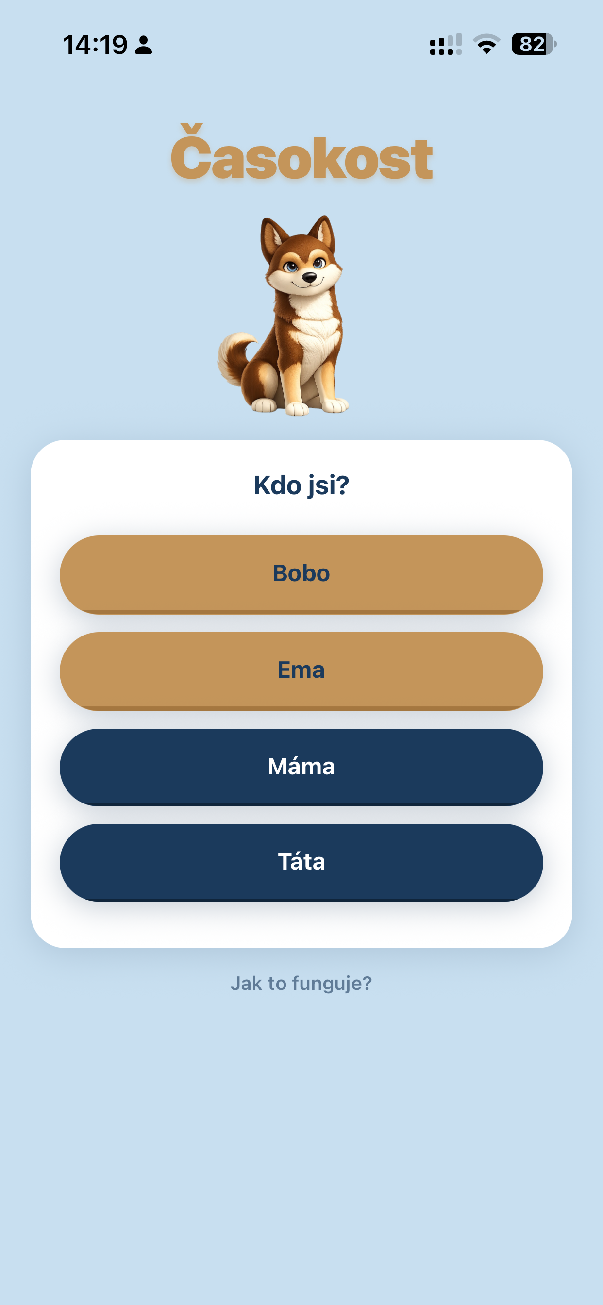 Výběr člena rodiny